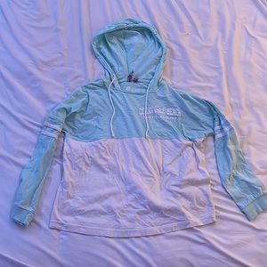 Lightweight sweatshirt with Ocean Isle Beach logo.